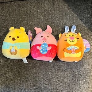 Original Squishmallows Winnie The Pooh & Friends - Winnie Piglet Tigger Set Of 3
